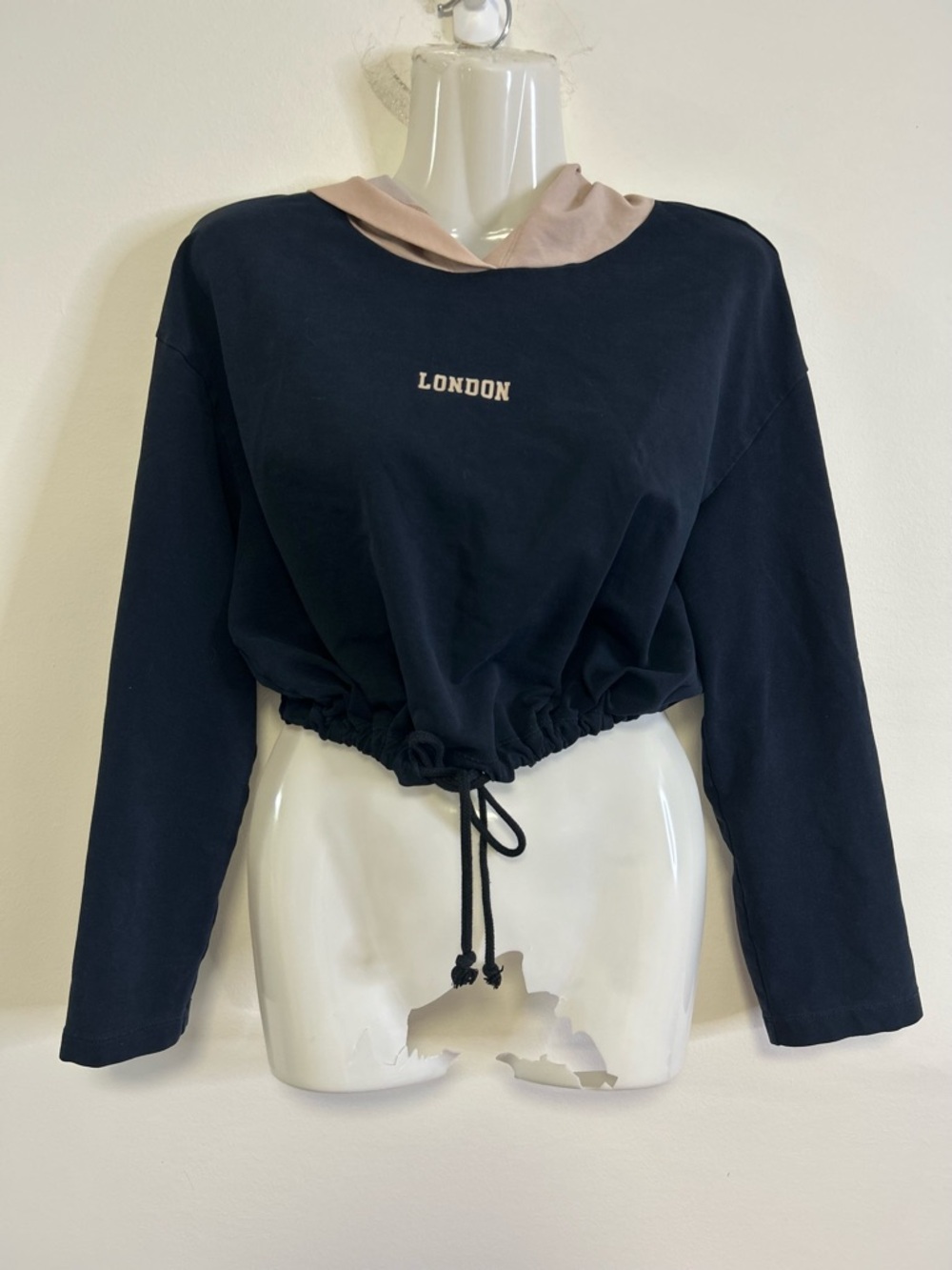Y2K Vintage Goldi London Two Tone Cinch Waist Hoodie